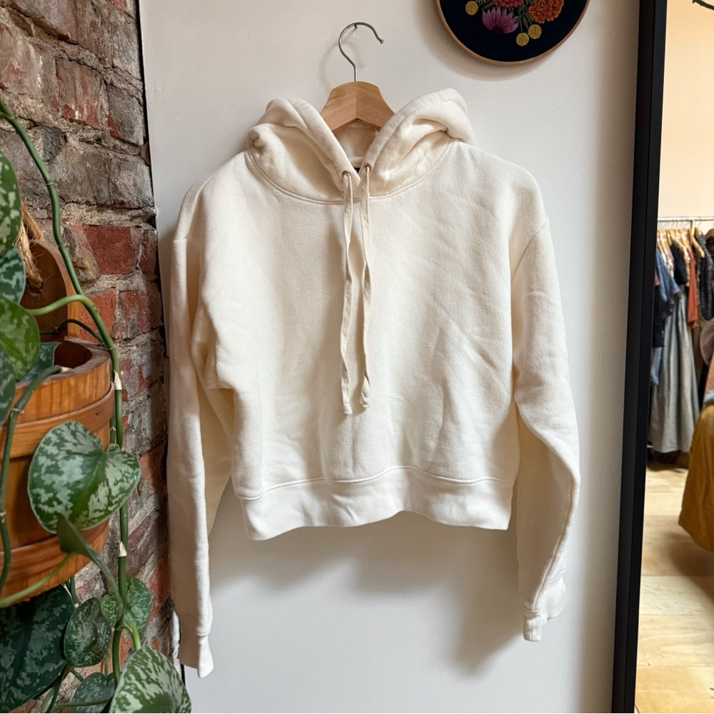 J. Crew | Heritage Cropped Hoodie | Small